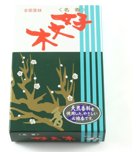 Baieido Kobunboku Pflaumenblüte Regelmäßig Japanische Blumen Räucherstäbchen - Große Kiste Von 250 Sticks, 30 Minuten Pro Stick