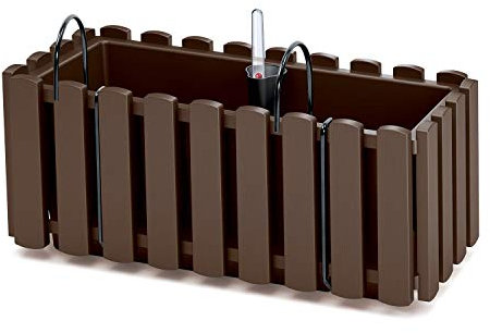 Jardinera para balcón BOARDEE FENCYCASE W, dimensiones (mm) 380x180x162, color Marrón