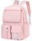 FANDARE Sac à Dos Enfant Sacs Scolaires Filles Garçons Cartables Scolaires Sac d'école Sacs Scolaires pour Étudiant Outdoor Voyage école Daypacks Imperméable Polyester Rose