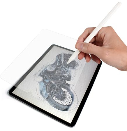 Paper Texture Film protecteur d'écran pour iPad mini 6 2021 20,3 pouces (8,3) Papier Esquisse/Anti-reflet/Mat Fabriqué au Japon/Compatible Apple Pencil / Résistant aux rayures/PET [1 paquet]