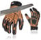 Vgo... 1 Paar Schnittfeste Handschuhe, Sicherheitsleder-Arbeitshandschuhe, Mechaniker-Handschuhe, HPPE Anti-Schnitt-Innenfutter, EN388 Level C, ANSI-Stufe A3(CA7722CT)
