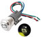 19mm Interruptor de Botón Pulsador de Metal Momentáneo 12V/24V Interruptor de reinicio a prueba de agua de 5 pines con toma de cable e ícono de batería -Luz amarilla