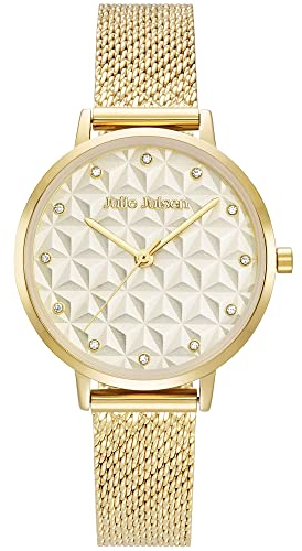 Julie Julsen JJW1395YGME Cushion Uhr Damenuhr Edelstahl vergoldet Analog Gold