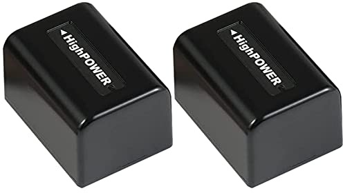 CofunKool 2 Pieces NP-FV5 Plus 3.7V 1800mAh Rechargeable Li-ion Batteries for Video Camera Camcorder