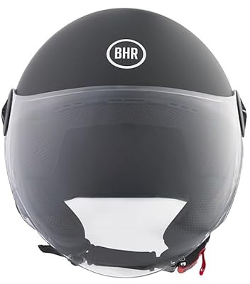 BHR Rollerhelm Demi-Jet, Motorradhelm 832 MINIMAL | Zulassung ECE 22.06, Scooter Helm Leicht und kompakt, ideal für die Stadt und unter der Sitzbank, Herren und Damen