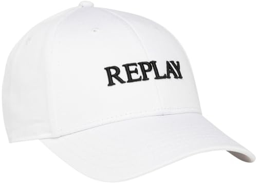 Replay Unisex Ax4161.002.a0113 Baseballkappe, Optical White 001, Einheitsgröße EU