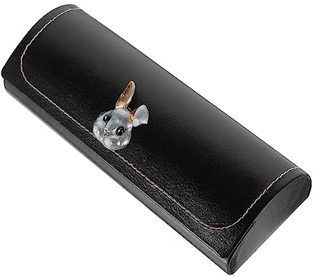 Lurrose Leder Sonnenbrille Aufbewahrungskoffer Container: Compretioneyeglass Eyewear Wood Storage Organizer Fall Schmuck Vitrine für Den Laden Personal Kollektionen Showcase Brillenkoffer