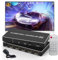 Videowand Controller 2X2 4K HDMI Video Wall Controller für 4 Kanal Splicing Display,8 Spleißmodi 2×2 1×2 1×3 1×4 2×1 3×1 4×1,180°drehbar und Fernbedienung,4 TV-Bildschirme in 1 Wanddisplay