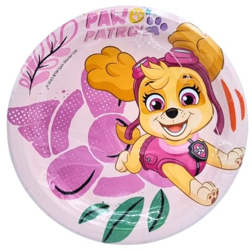 BeenSmile, Skye 8 Teller 18 cm, Einwegteller für Kindergeburtstage, Artikel zur Dekoration von Themenpartys