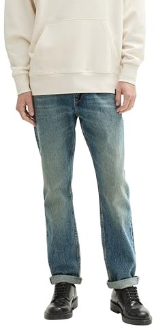 TOM TAILOR Denim Herren 1043456 Aedan Straight Jeans, 10147-Stone Blue Denim Tint, 32W / 32L