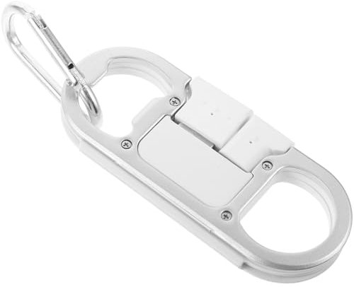 Alipis 3 Pièces Porte-clés Tire-bouchon Câbles Usb De Siège De Toilette Chargeur Porte Clé Usb Porte-clés En Métal Câble De Charge Court Bière Connecteur Blanche