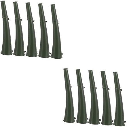 HANABASS 10stücke Teiliges Lauter Signalhörner Für Sport-Events Tragbare Outdoor-hörner Militärgrün Für Wettkämpfe Und Training
