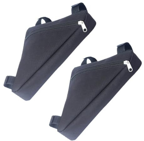 WOONEKY 2st Werkzeugtasche Für Frontträger Fahrrad Werkzeug Winkel Tasche Fahrradsatteltasche Satteltasche Für Pferde Satteltasche Mit Fahrradgurt Fahrradträgertasche Black Polyester