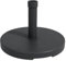 Outsunny HDPE y Base de Cemento para Paraguas de Jardín, Base Redonda para Paraguas con Manivela Integrada, Soporte para Paraguas con Postes de Ø24-38mm, para Exteriores y Patios, Peso 15kg, Negro