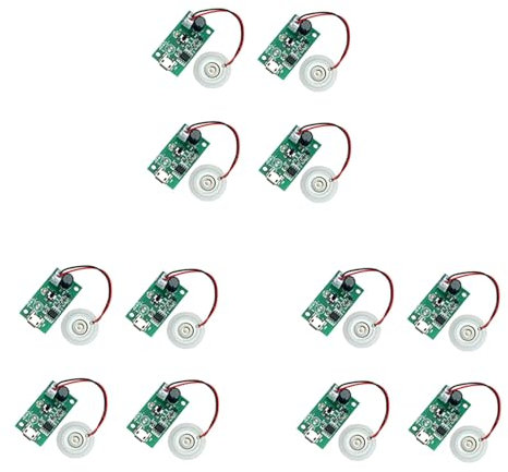 Reinscer 12 unidades 20 mm máquina de neblina ultrasónica, atomizador, placa de película, accesorios, humidificador de aire, junta de goma