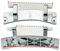 XMIISPRH Accessori 0020101189, Compatibile con Haier, Cerniera Porta Lavatrice a cestello/Cerniera Porta G1012HB76S G8014HB56