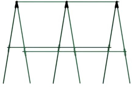 FytStycale Cucumber Trellis Garden Trellis fácil de Instalar Tomato Cage Práctico Apuestas de Plantas de Soporte de Plantas para Flores de Calabaza, 60 Cm X 60 Cm