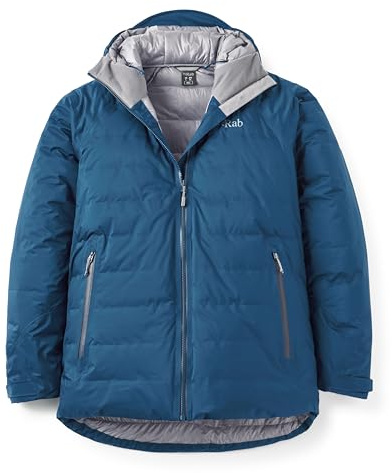 Rab Men's Valiance Down Jacket | 700-Fill, Waterproof, Windproof Coat, for Climbing, Mountaineering, & Casual Wear