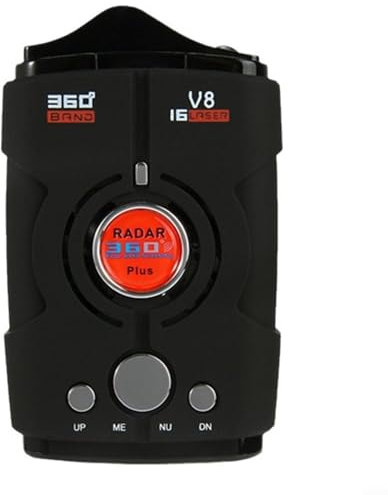 MeevrgR Autoradar-Detektor, Blitzer-Alarm-System, mit 360-Grad-Erfassungsbereich und Sprachwarnungen, verschleißfestes, robustes ABS-Material, Fahrzeugsicherheitsmonitor, einfache Installation