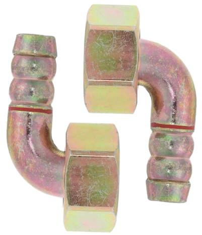 Veemoon 2pcs Gas Cooker Elbow Connector Thread Adapter Fittings Connector for Gas Hose Connection in Kitchen