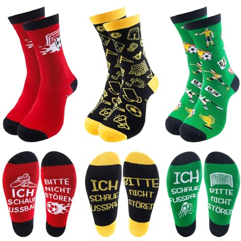 3 Paar Lustige Socken Herren Damen, Bunte Socken Herren 36-45, Happy Socks mit Witzige Spruch und motiv, Geschenke für Männer Frauen Erwachsener Teenager,Bester Vatertagsgeschenk für Papa