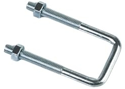 Morsetto quadrato/bullone a U/vite ad angolo retto/morsetto ad anello di fissaggio zincato in acciaio al carbonio M6-M16(2pcs M8x50x180)