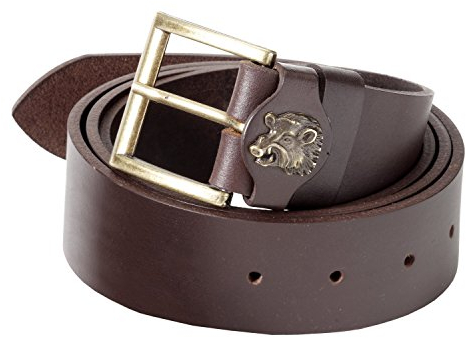 Fritzmann Kräftiger Brauner Ledergürtel mit Keilerverschluss 40mm breit Jagd Jägergürtel Gürtel Jäger (120cm)