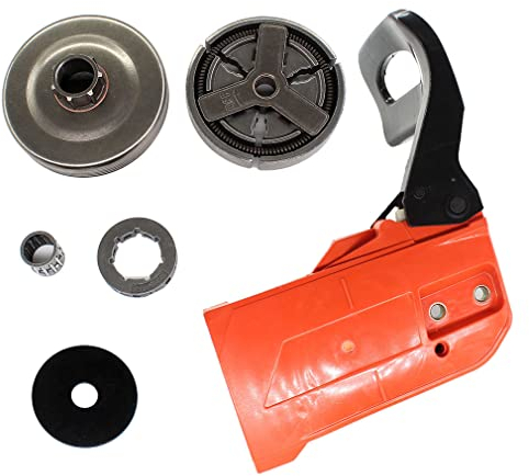 AISEN Kettenbremse Kettenraddeckel Kupplung Kettenrad für 45ccm 52ccm 58ccm Kettensäge Plantiflex Erman Arebos Powermat Helo Scion