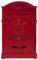 EFFE Cassetta Postale Residence in Alluminio Colore Rosso - Dimensioni: 410x260x90 mm