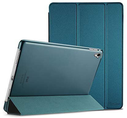 ProCase Custodia per iPad Pro 9.7 Pollici, Smart Cover Ultra Sottile Leggero, Auto Sleep/Wake, Supporto con Retro Semi-Trasparente Copertura per iPad Pro 9.7 2016 (A1673 A1674 A1675) -Teal