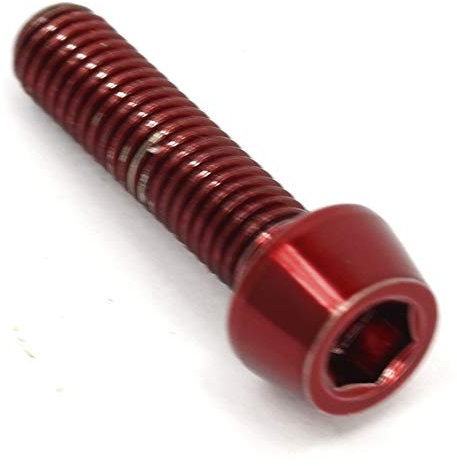 F26 Titan M5 Schraube DIN 912 konisch (Rot, 20mm)