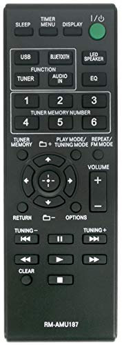 ALLIMITY RM-AMU187 Remote Control Replaced for Sony Personal Audio System GTK-N1BT
