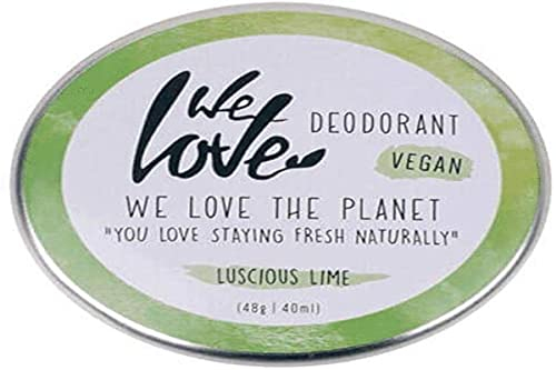 We Love The Planet Natürliche Deodorant Creme Luscious, Limette, 48 g