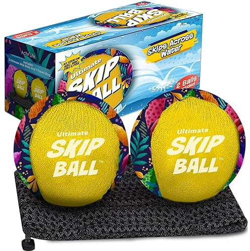 Activ Life Der ultimative Skip-Ball: Sommerspaß garantierter Wasser-Hüpfball, EIN unverzichtbarer Begleiter für alle Altersgruppen, 2er-Pack, Dschungel