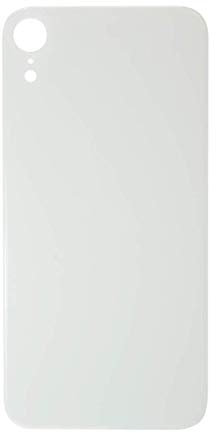 Arrière de rechange en verre uni pour iPhone XR - Blanc