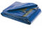 Telo Impermeabile Esterno Teloni Occhiellati Rinforzati e Cerati Teloni per Coperture Antivento Antipioggia Antistrappo in Vari Colori e Misure (4x4 MT, Verde/Blu)
