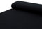 Baumwoll - Stoff French Terry Sommersweat einfarbig schwarz - Meterware ab 25 cm x 150 cm - Stoff zum Nähen