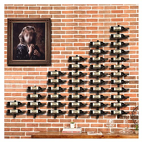 weinregal wand Wandhalterung Industrielles Weinflaschenregal aus Metall zur Wandmontage, Rustikaler Metall hängender Weinhalter Weinzubehör, Wandhalterung Flaschenhalter Glasregal, Metallregale Wand