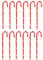 Spetebo XXL Deko Zuckerstangen - 62 cm / 12er Set/rot weiß - Weihnachtsdeko Winterdeko zum Aufstellen