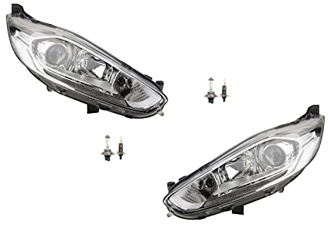 Johns, Scheinwerfer Halogen passend für Ford Fiesta 08 12- mit H7 H1 Set Links Rechts