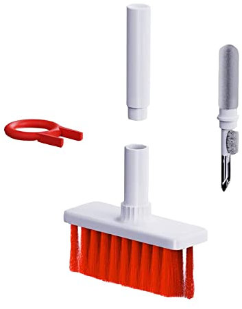 EUROXANTY Spazzola di pulizia per tastiera | Spazzola per la pulizia della polvere | Pulitore per la rimozione della polvere | Elimina Sucietà delle Tasti del computer | bianco