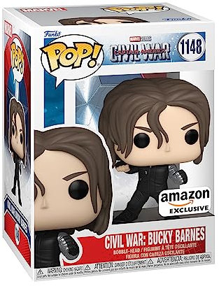 Funko Pop! Marvel: Civil War Build A Scene - Winter Soldier - Bucky 6th - Captain America - Amazon Exclusive - Collectable Vinyl Figure - Gift Idea - Official Merchandise - Toys for Kids & Adults