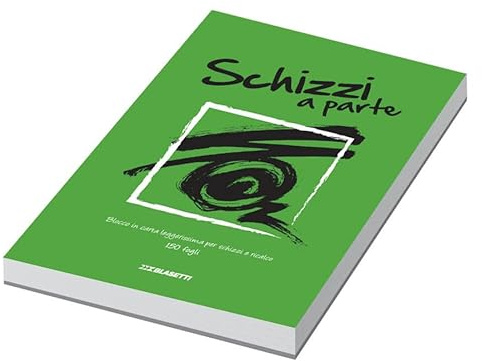 A5 Skizzenblöcke, Packung mit 5 Stück, verschiedene Farben, Cover, Sketchbook für Zeichnungen, Comic, Notizen, Format 15 x 21, 150 Blatt