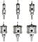 Meccion Seghe a Tazza in Carburo, Taglierina per Fori in Carburo TCT Heavy Duty per Lamiera di Acciaio Inossidabile, Metallo, Lega, Ferro, Legno (6er Pack/Satz)