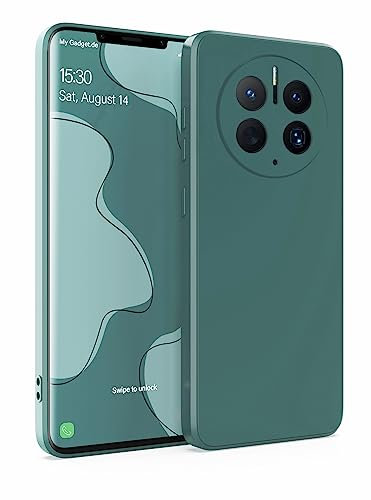 MyGadget Coque pour Huawei Mate 50 Pro - Case TPU Souple & Soft - Cover Protection Extra Fine & Légère - Étui Coloré Anti Choc et Rayures - Olive