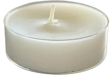 wiedemann kerzen Maxi Teelichter Bisquit Creme in Klarsichthülle 8 Stunden, 21 x Ø 56 mm, 12 Stück