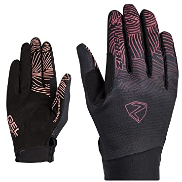 Ziener Damen Conny Fahrrad/Mountainbike/Radsport-Handschuhe | Langfinger mit Touchfunktion - atmungsaktiv,dämpfend, pink dust, 7