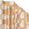 LeZakaa Weihnachtsgeschenkpapier aus Kraftpapier - Mini-Rolle - Schneemann/Engel/Fuchs-Druck in Gold für Geschenkverpackung, Kunsthandwerk - 43,2 x 304,8 cm - 3 Rollen (42,5 sq.ft.ttl.)