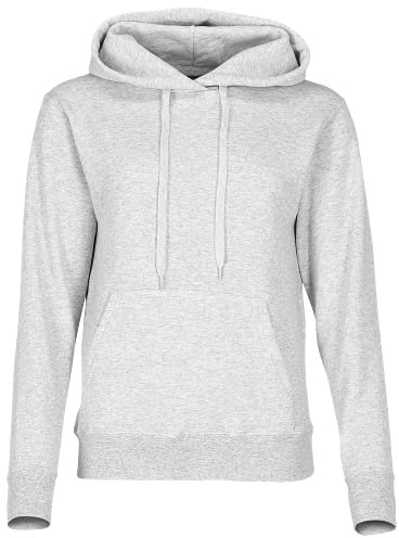 Fruit of the Loom Ladies Classic Kapuzen-Sweat + GRATIS MyShirt Stoffbeutel, Farbe:Graumeliert + GRATIS MyShirt Stoffbeutel, Größe:L