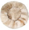 DOTBUY-SHOP Hundebet Rundes Katzenbett, Hundekissen Tie-Dye Hunde Donut Kissen, Plüsch-Hundekorb Hundebett Waschbar, für Groß Kleine Hunde, Katzen und Andere Haustiere (60cm,Beige Braun)